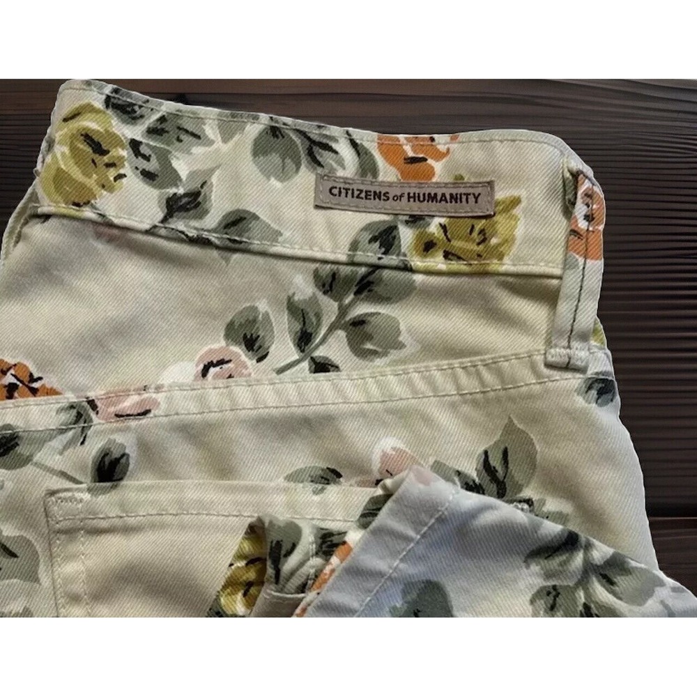 Women's citizens of humanity COH Mandy high waist retro slim Jeans Sz 25 Floral